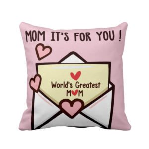 Worlds Greatest Mom Cushion Cover