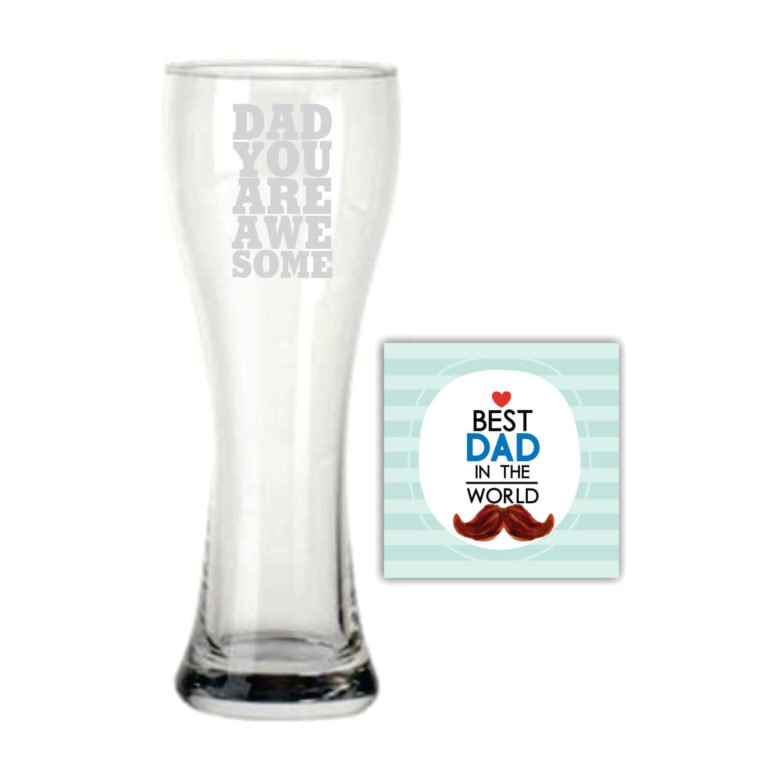 You are Awesome Dad Beer Pilsner Glass