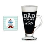 You are King Dad Engraved Tea Mug