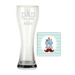 You are King Dad Beer Pilsner Glass