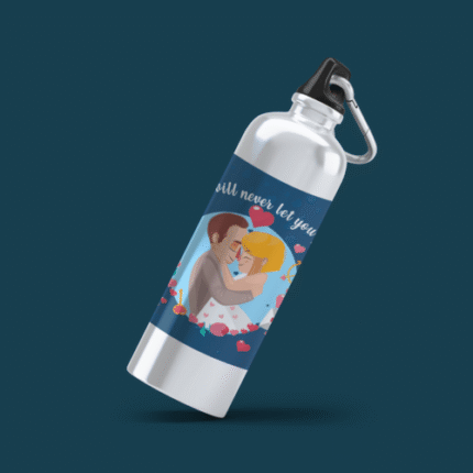 Girlfriend Boyfriend I Will Never Let You Go Stainless Steel Sipper Water Bottle - 600 ml - Image 2