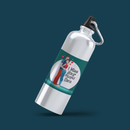 Girlfriend Miss Your Stupid Face Stainless Steel Sipper Water Bottle - 600 ml - Image 3