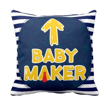 Baby Maker Baby Mama Mom Dad Cushion Cover Set of 2 - Image 2