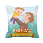 Best Dad in the World Cushion Cover from Son