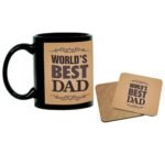 Worlds Best Dad Black Mug