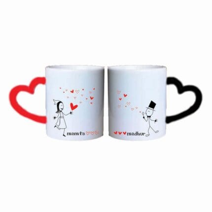Blown Away By Love Lover Couple Mugs - Image 3