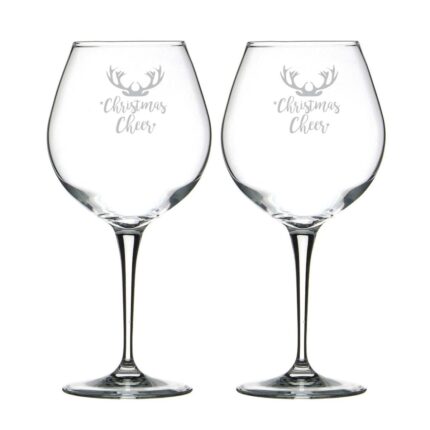 Christmas Cheer Wine Glasses Set of 2 - Image 4