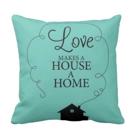 Love Goodness Happy Home  Printed Couple Cushion Covers Set of 2 - Image 3