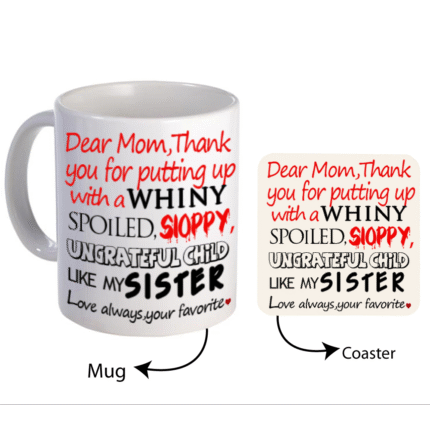 Funny Thank You Mug for Mother