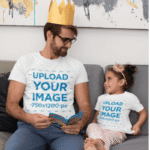 custom father and child tshirt