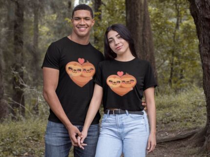 Monkey Love Couple T-shirt