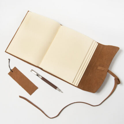 Engraved Handmade Leather Journal Gift set - Image 4