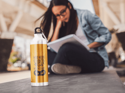 Super Hero Dad Sipper Water Bottle for Dad Stainless Steel - Gym, Office