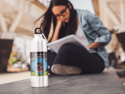 Girlfriend Boyfriend I Will be with You Until Forever Ends Stainless Steel Sipper Water Bottle - 600 ml