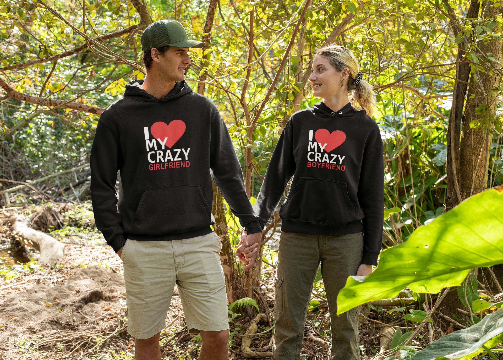 Crazy Boyfriend and Girlfriend Couple Hoodies Sweatshirts Giftsmate