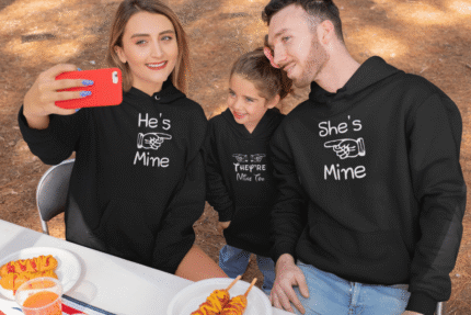 He is Mine She is Mine They are Mine Family Sweatshirts