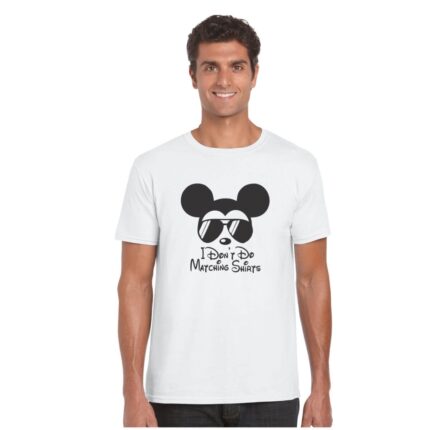 Mickey Minnie I Don't Do Couple T-shirt - Image 4