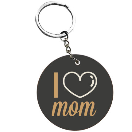 Cute I Love Mom Keychain
