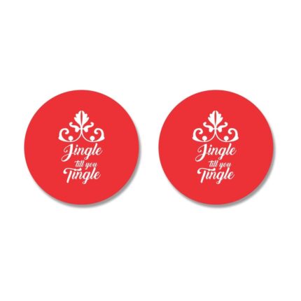Jingle Till You Tingle Whiskey Wine Glasses Set of 2 - Image 3