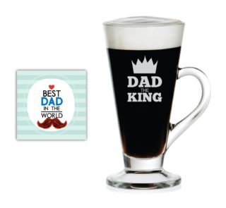 Dad The King Engraved Tea Mug