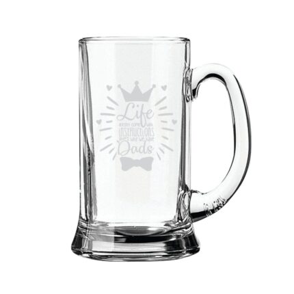 Life Doesnt Come With Instructions But Dad Beer Mug - Image 5