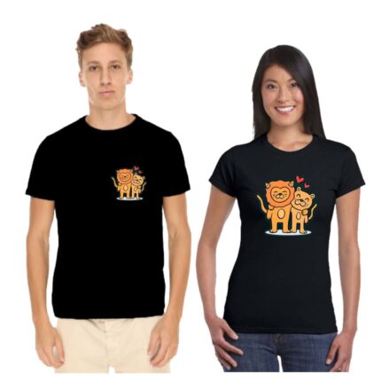 Lion Lioness Love Couple T-shirt