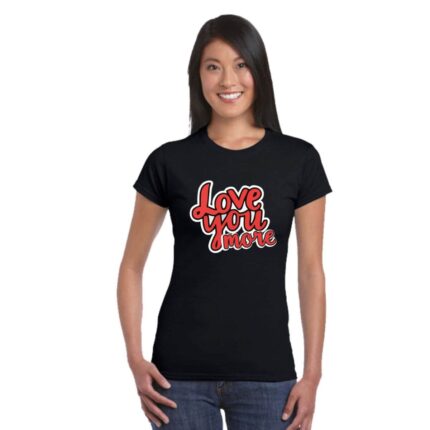 Love You More Couple T-shirt - Image 5