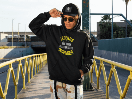 Legends Are Born In December Birthday Sweatshirt - Image 4
