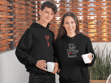 You Hold The Key to My Heart Family Sweatshirt Hoodies for Women and Kid
