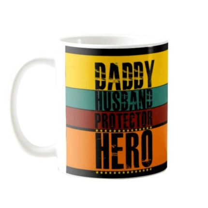 Daddy Husband Protector Hero Combo Set of 3 - Mug, Coaster, Keychain - Image 2