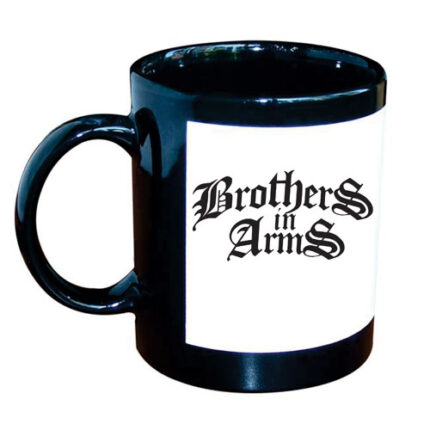 Brothers in Arms Black Mug - Image 4