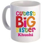Personalized Cutest Big Sister Mug