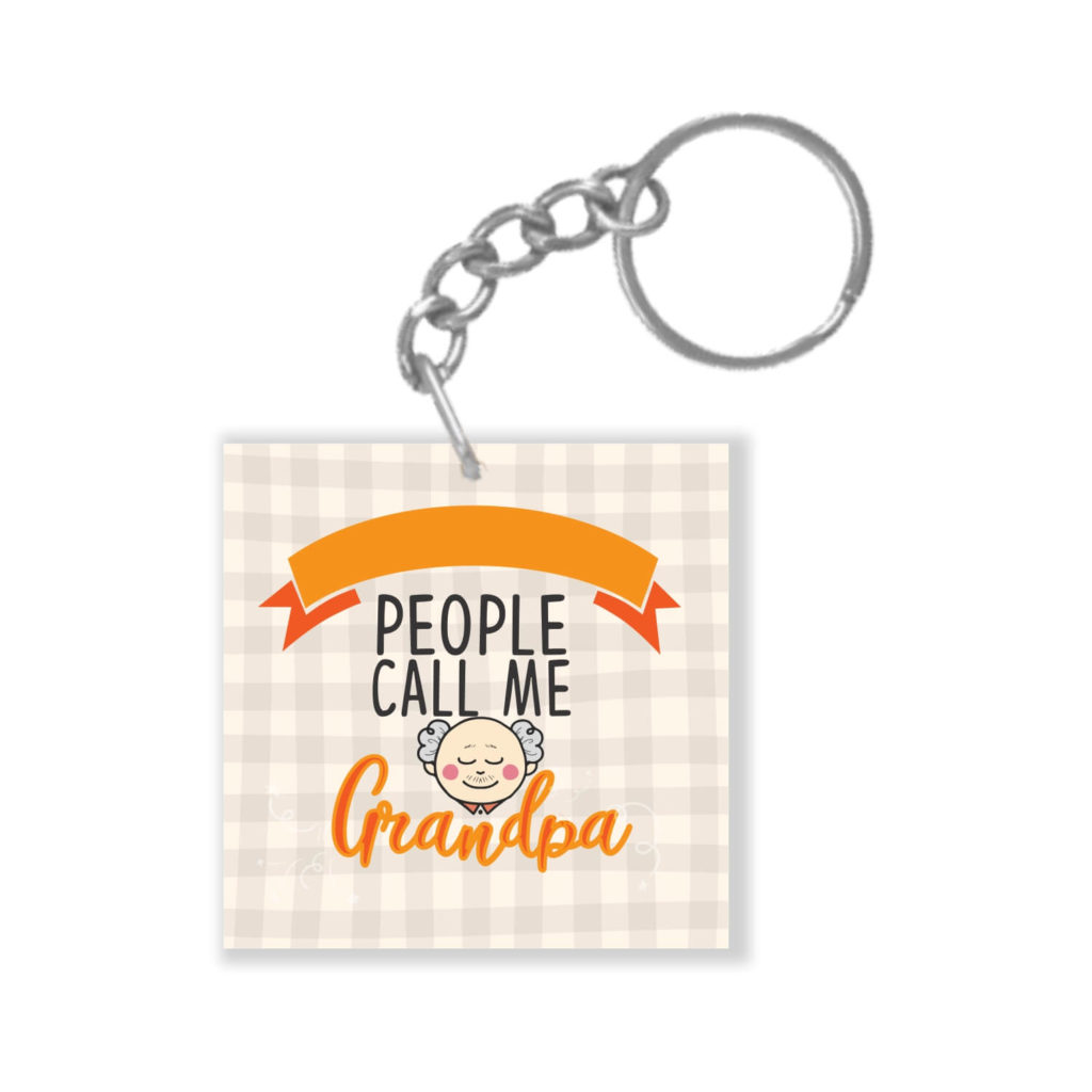 My Favourite People Call Me Grandpa Keychain