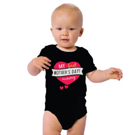 1st Mothers Day Mom and Baby Family Tshirt - Image 4