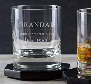 engraved whiskey glass