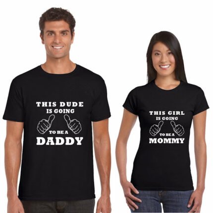 Mommy Daddy to Be Couple T-shirt