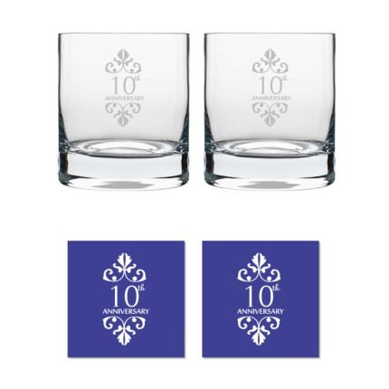 10th Anniversary Whiskey Glasses