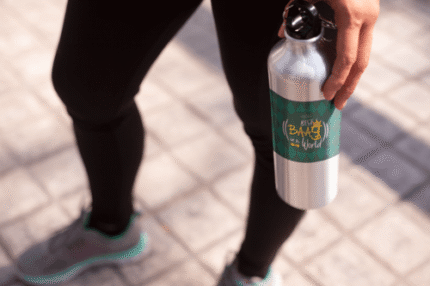 Best Baapu in The World Sipper Water Bottle for Dad Stainless Steel - Gym, Office - Image 2