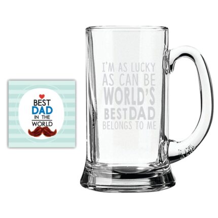 Worlds Best Dad Belongs to me Beer Mug