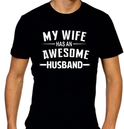 My Wife has an Awesome Husband Men's T-Shirt - Image 4