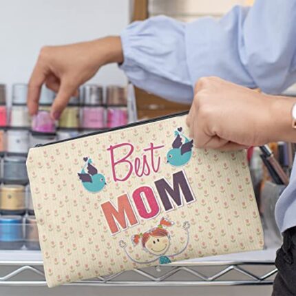 Mother’s Day, Gift for Mom, Cosmetic Bag for Mom, Travel Makeup Pouch - Image 3