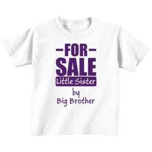 Naughty Funny For Sale Little Sister Kids Tshirt