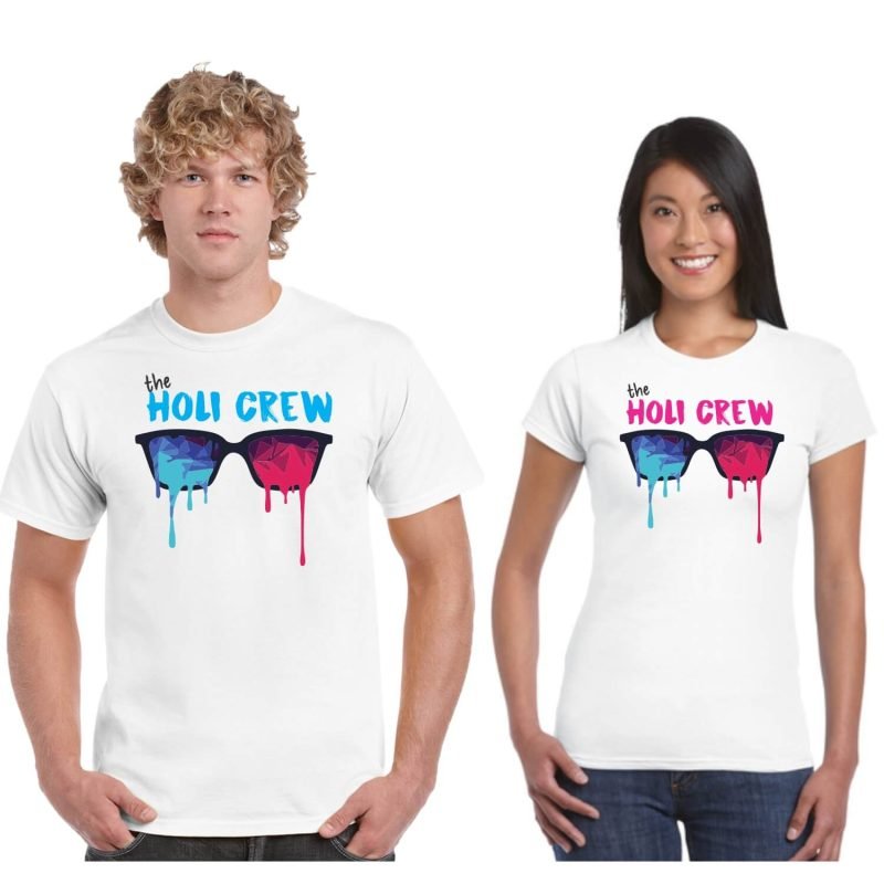 Holi Crew Holi Couple T-shirts