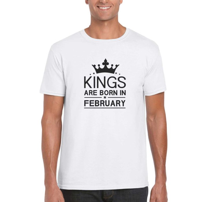 Best Men Are Born In February Birthday T-shirt