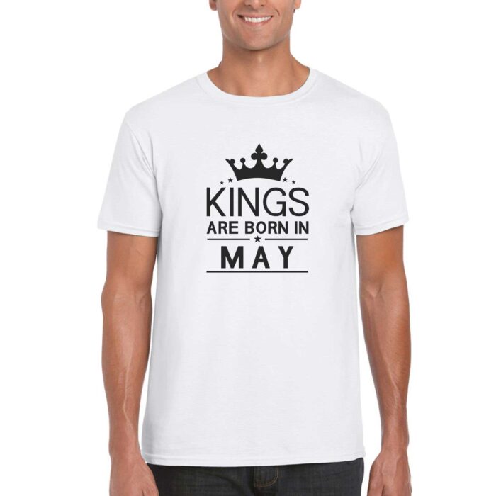 Kings Are Born In May Birthday T-shirt