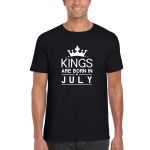 Kings Are Born In July Birthday T-shirt