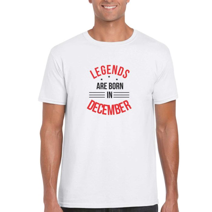 Legends Are Born In December Birthday T-shirt
