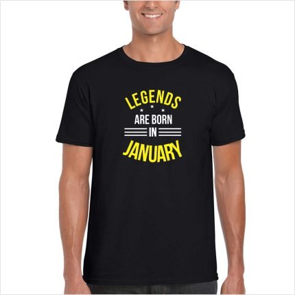 Legends Are Born In January Birthday T-shirt