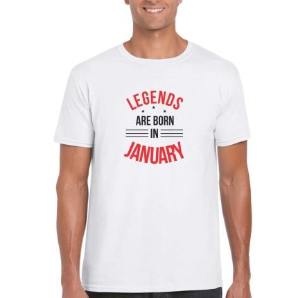 Legends Are Born In January Birthday T-shirt