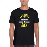 Legends Are Born In July Birthday T-shirt